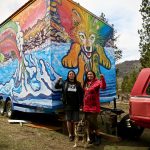 Mayuk Manuel and Kanahus Freedom in front of tiny house